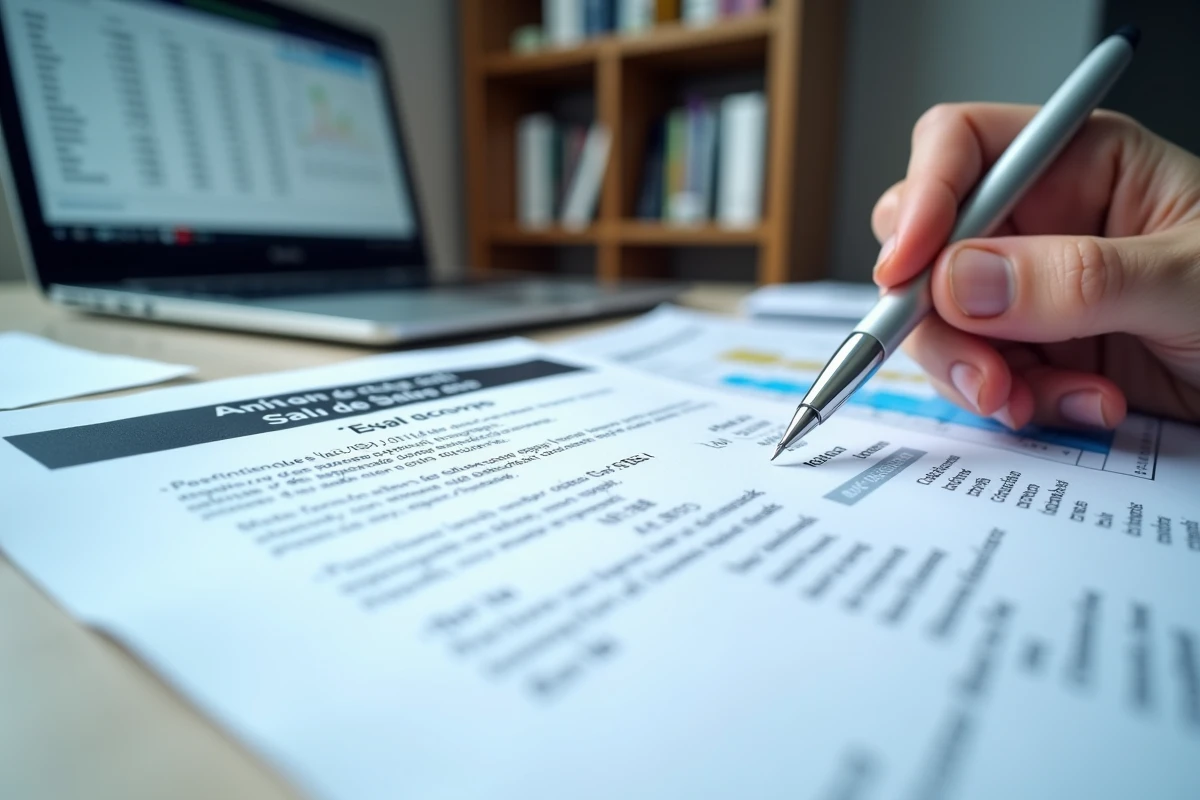 Documents financiers officiels et graphiques de salaires sur un bureau, symbolisant la transparence des rémunérations médiatiques en France