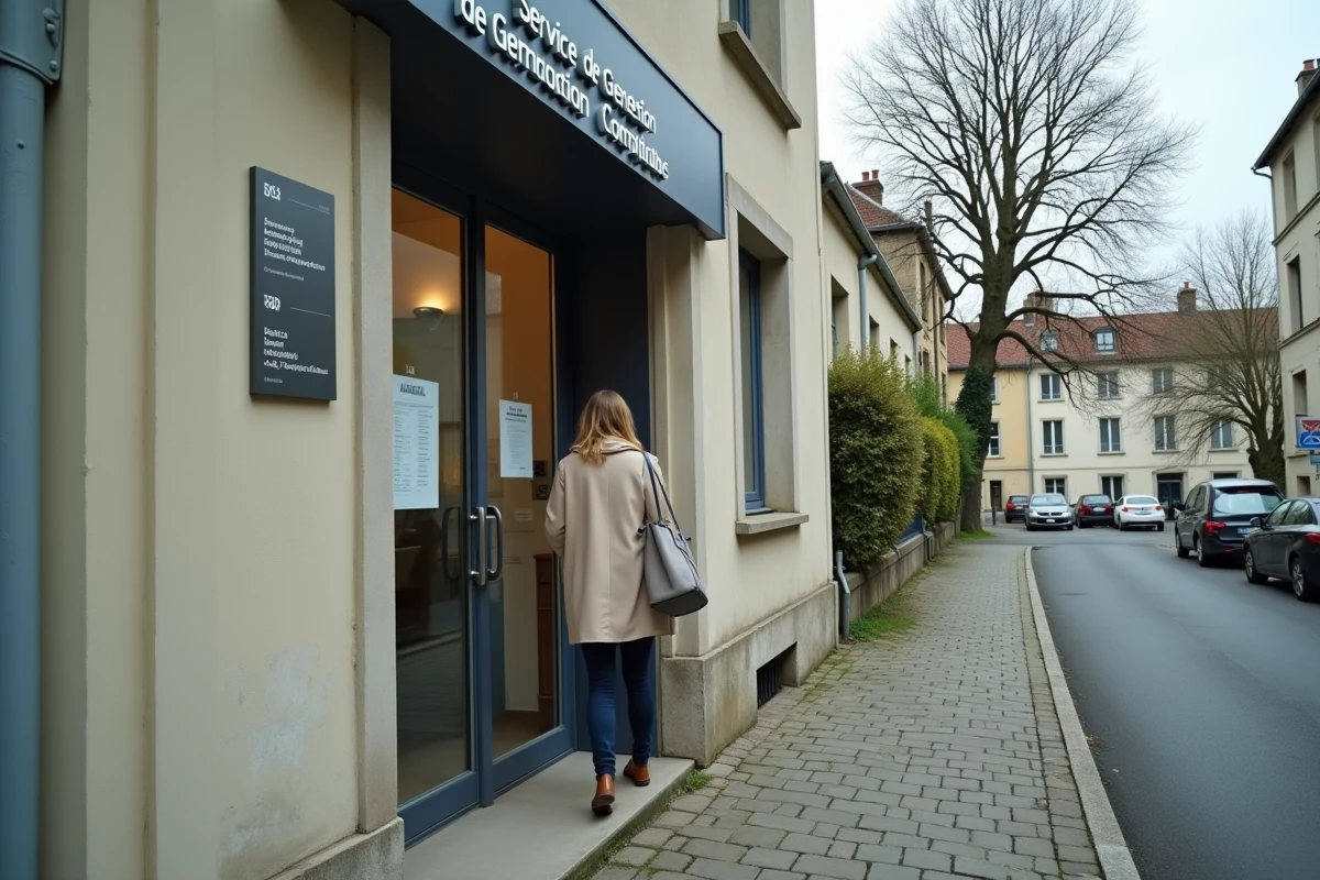 Façade extérieure du SGC Nord Vendée aux Herbiers avec les horaires d'ouverture affichés à l'entrée